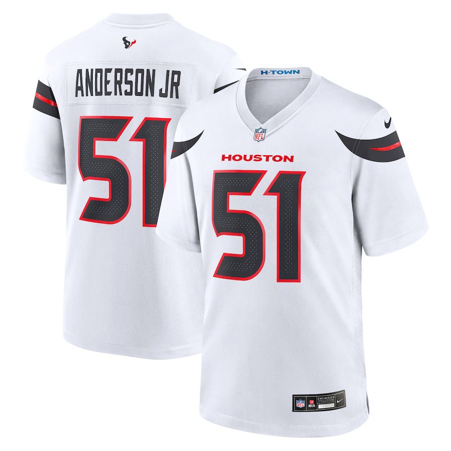 Men Houston Texans #51 Will Anderson Jr. Nike White Game NFL Jersey